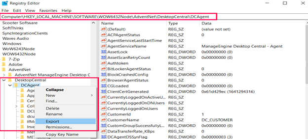 Agent 
         
 uninstallation